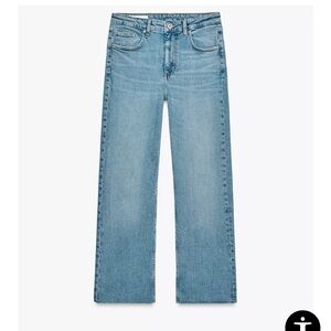 Zara cropped high waist trf jeans